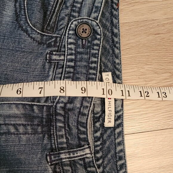 Vtg Tommy Hilfiger Jeans Size 8 Trouser Bootcut Mid Rise Medium Wash Denim Y2K - Picture 8 of 11